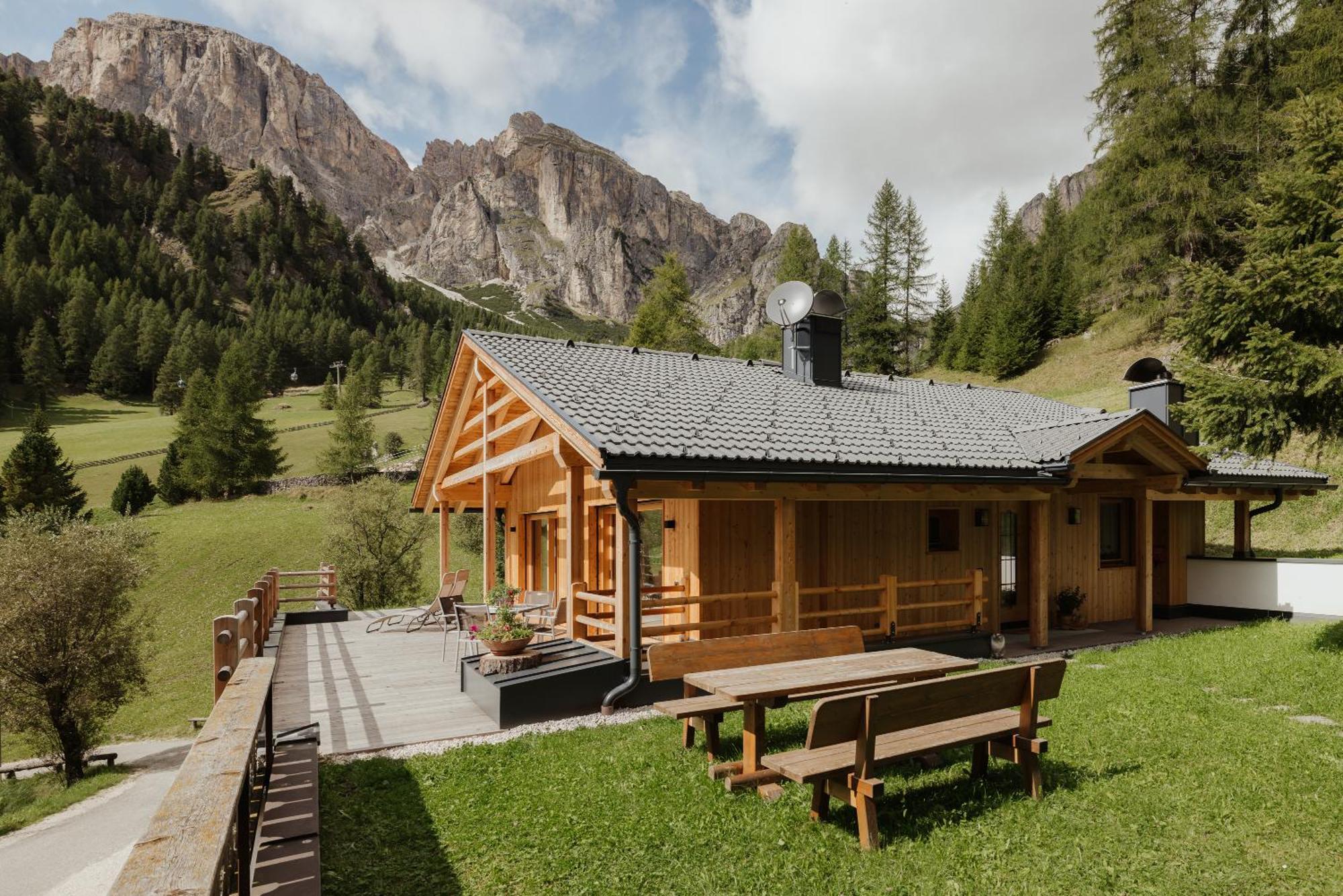 Chalet Laerchenhof Colfosco Bagian luar foto